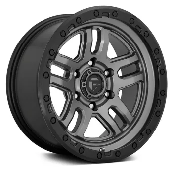   Alloy Wheel 17x9 ET-12 5x127 D701 Ammo Matte Gunmetal/Black Bead Ring Fuel