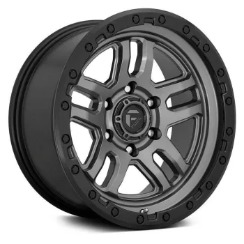   Alloy Wheel 18x9 ET20 5x127 D701 Ammo Matte Gun Metal/Black Bead Ring Fuel