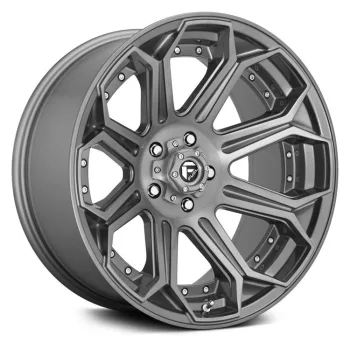   Alloy Wheel 22x12 ET-44 6x139,7 D705 Siege Brushed Gun Metal Tinted Clear Fuel