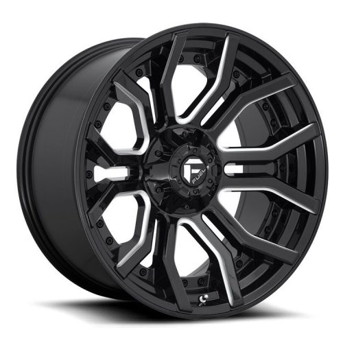 Alloy Wheel 20x9 ET1 6x135/6x139,7 D711 Rage Gloss Black Milled Fuel