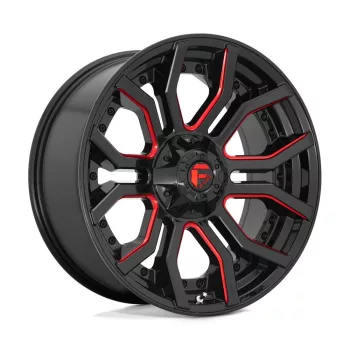  Alloy Wheel 20x9 ET1 6x135/6x139,7 D712 Rage Gloss Black RED Tinted Clear Fuel