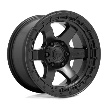   Alloy Wheel 17x9 ET-12 6x139,7 D750 Block Matte Black W/ Black Ring Fuel