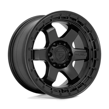   Alloy Wheel 18x9 ET1 6x139,7 D750 Block Matte Black W/ Black Ring Fuel