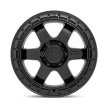 Alloy Wheel 18x9 ET1 6x139,7 D750 Block Matte Black W/ Black Ring Fuel