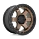 Alloy Wheel 18x9 ET-12 5x127 D751 Block Matte Bronze W/ Black Ring Fuel