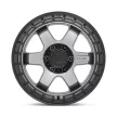Alloy Wheel 18x9 ET20 5x127 D752 Block Matte Gunmetal W/ Black Ring Fuel