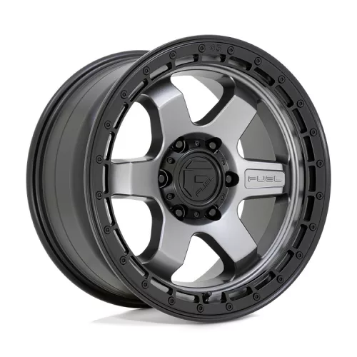 Alloy Wheel 18x9 ET-12 6x139,7 D752 Block Matte Gunmetal W/ Black Ring Fuel
