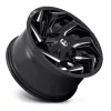   Alloy Wheel 17x9 ET-12 5x114.3/5x127 D753 Reaction Gloss Black Milled Fuel