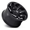 Alloy Wheel 17x9 ET-12 5x114.3/5x127 D753 Reaction Gloss Black Milled Fuel
