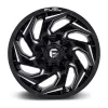   Alloy Wheel 17x9 ET-12 5x114.3/5x127 D753 Reaction Gloss Black Milled Fuel