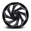 Alloy Wheel 20x9 ET20 5x114.3/5x127 D753 Reaction Gloss Black Milled Fuel