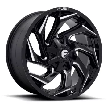   Alloy Wheel 20x9 ET1 6x135/6x139,7 D753 Reaction Gloss Black Milled Fuel
