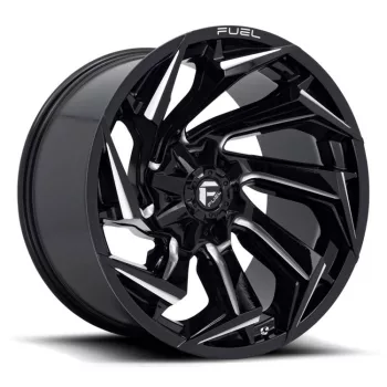   Alloy Wheel 22x10 ET-18 6x135/6x139,7 D753 Reaction Gloss Black Milled Fuel
