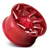   Alloy Wheel 18x9 ET1 8x170 D754 Reaction Candy RED Milled Fuel