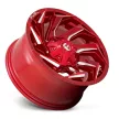 Alloy Wheel 18x9 ET1 8x170 D754 Reaction Candy RED Milled Fuel