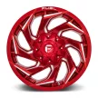 Alloy Wheel 18x9 ET1 8x170 D754 Reaction Candy RED Milled Fuel
