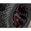   Alloy Wheel 20x9 ET20 5x114.3/5x127 D755 Reaction Gloss Black/Red Tint Fuel
