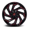   Alloy Wheel 20x9 ET20 6x135/6x139,7 D755 Reaction Gloss Black Milled W/ RED Tint Fuel