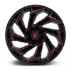   Alloy Wheel 22x10 ET-18 6x135/6x139,7 D755 Reaction Gloss Black Milled W/ RED Tint Fuel