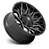   Alloy Wheel 20x10 ET-18 8x165.1 D769 Twitch Glossy Black Milled Fuel