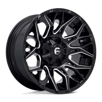   Alloy Wheel 20x10 ET-18 6x135/6x139.7 D769 Twitch Glossy Black Milled Fuel