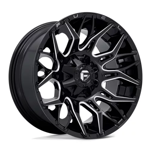 Alloy Wheel 20x10 ET-18 6x135/6x139.7 D769 Twitch Glossy Black Milled Fuel