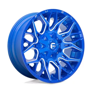   Alloy Wheel 20x10 ET-18 8x165.1 D770 Twitch Anodized Blue Milled Fuel