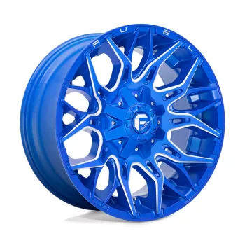   Alloy Wheel 22x10 ET-18 6x135/6x139.7 D770 Twitch Anodized Blue Milled Fuel