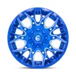 Alloy Wheel 22x10 ET-18 6x135/6x139.7 D770 Twitch Anodized Blue Milled Fuel