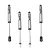 Fox Performance 2.0 IFP Lift 1-2,5" shock absorbers kit - Toyota Land Cruiser J8 90-97, Land Cruiser J105 98-07