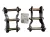 Ore4x4 rear greasable lifted shackle 5cm Ford Ranger (2006-2012) Mazda BT50