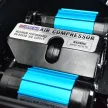 12V Twin Cylinder Air Compressor in Carrying Case + Accessories