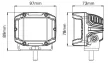 Auxiliary light Strands Side Shooter - Square / 10 cm / 29W