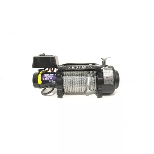 HusarWinch electric winch EN 12000 lbs (5443 kg) with steel cable