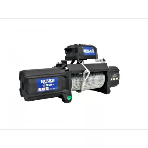 HusarWinch electric winch S 12000 lbs (5443 kg) with steel cable lbs (6123 kg) with steel cable