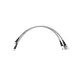 Flexible Teflon-coated steel braided 2-piece brake hose set for chassis and axle for Nissan Patrol Y60 without ABS +10cm
