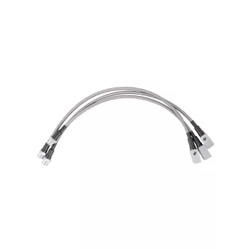   Flexible Teflon-coated steel braided 3-piece brake hose kit for chassis and axle Nissan Patrol Y61 with ABS +10cm