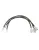 Flexible rubber-coated steel braided 2-piece brake hose set for chassis and axle for Nissan Patrol Y60 without ABS +10cm