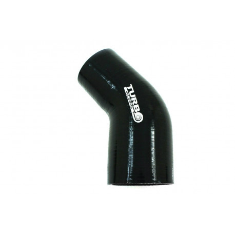 Silicone Reducer Elbow Black 45° 89-102 mm