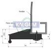 Kalgum Universal rubber fender flares 3,5 cm K35