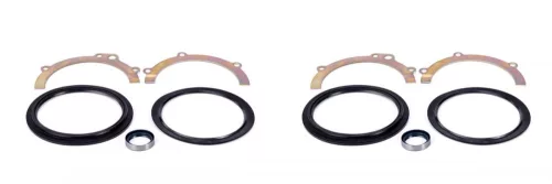 Kalgum steering ball joint seal with retaining plates and driveshaft oil seal with tensioner for Nissan Patrol Y61 left + right side