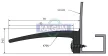 Kalgum universal rubber fender flare extension 7 cm K70N for side installation.