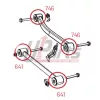 Kalgum Rear Suspension Bushing Kit - Jeep Wrangler JL