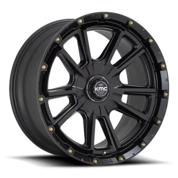   Alloy Wheel 17x9 ET18 5x127/5x139.7 KM100 Sync Satin Black KMC