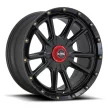 Alloy Wheel 17x9 ET18 5x127/5x139.7 KM100 Sync Satin Black KMC