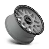   Alloy Wheel 18x8.5 ET35 5x127 KM535 Grenade Off-road Matte Gray W/ Matte Black LIP KMC