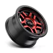 Alloy Wheel 17x8.5 ET18 5x127 KM540 Recon Gloss Black Machined W/ RED Tint KMC