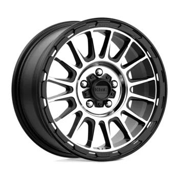   Alloy Wheel 17x8 ET35 5x114.3 KM542 Impact Satin Black Machined KMC