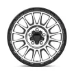 Alloy Wheel 17x8 ET35 5x114.3 KM542 Impact Satin Black Machined KMC