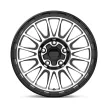 Alloy Wheel 17x8 ET38 5x108 KM542 Impact Satin Black Machined KMC
